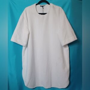 House Of Lancry Women's Round Neck Short Sleeve Towel Beach Dress. Size M